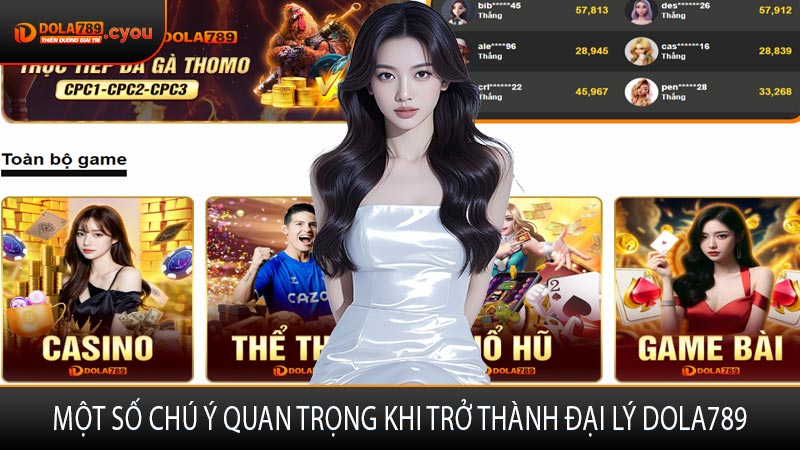 Một số chú ý quan trọng khi trở thành đại lý DOLA789